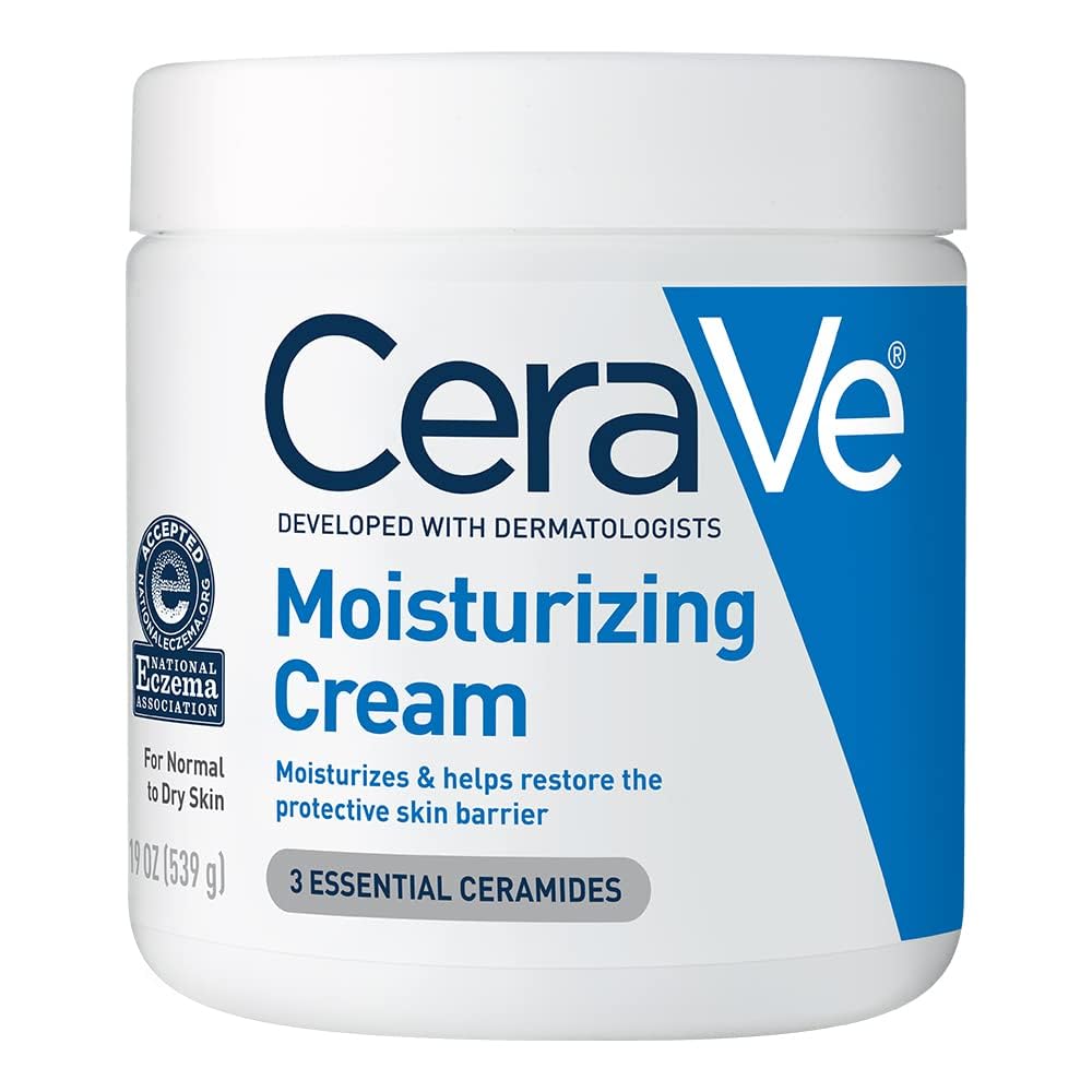 CeraVe Moisturizing Cream – For Normal to Dry Skin, with 3 Essential Ceramides, 19 Ounce