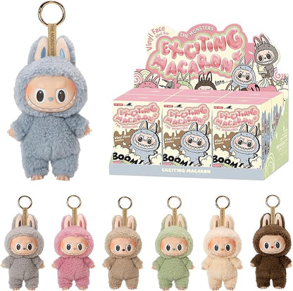 POP MART The Monsters - Tasty Macarons Vinyl Face Blind Box, 6PCs The Monsters Blind Box Figures, Random Design Action Figures Collectible Toys Home Decorations, Whole Set