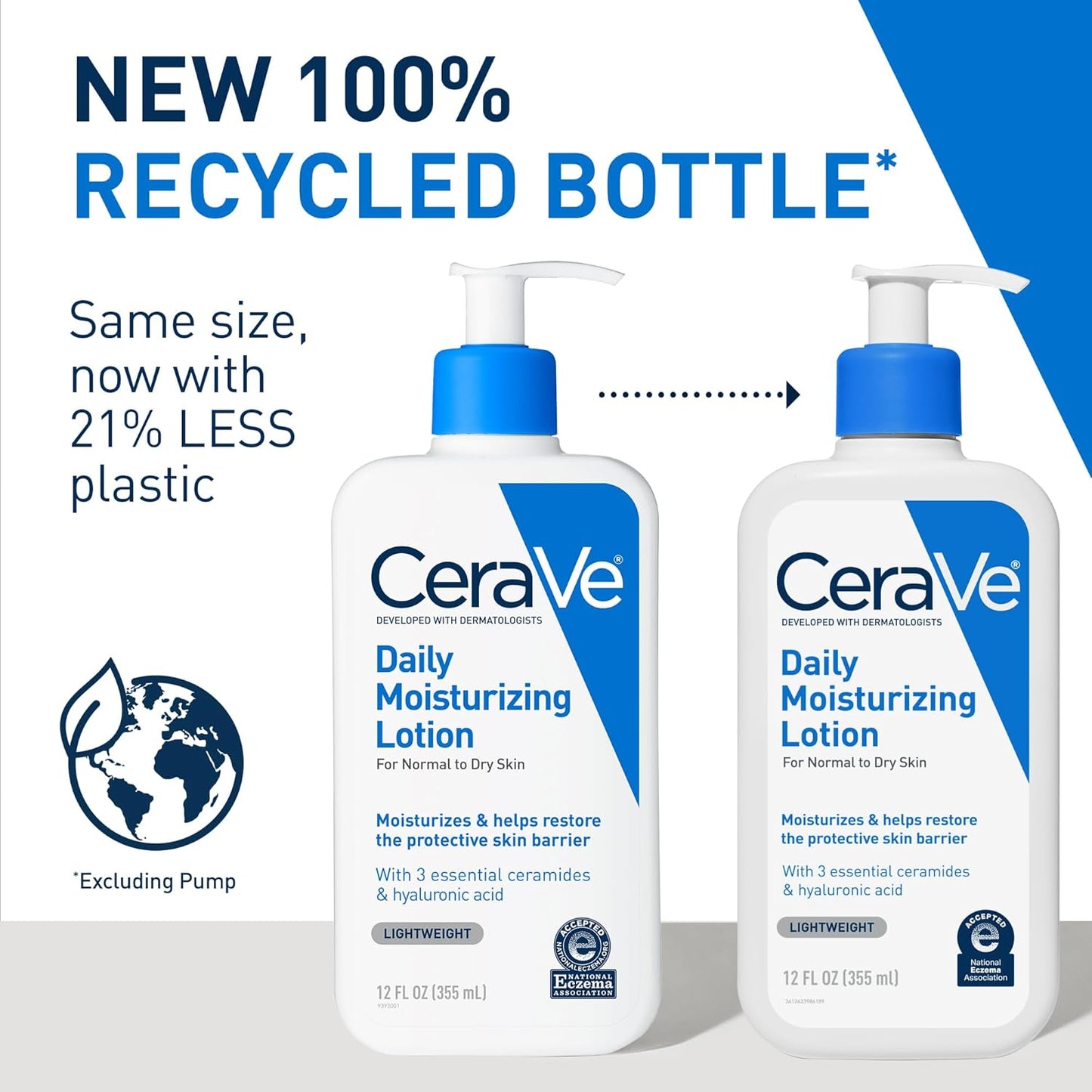 CeraVe Daily Moisturizing Lotion – Lightweight Hydration for Normal to Dry Skin, Fragrance Free, Oil-Free, 12 Ounce
