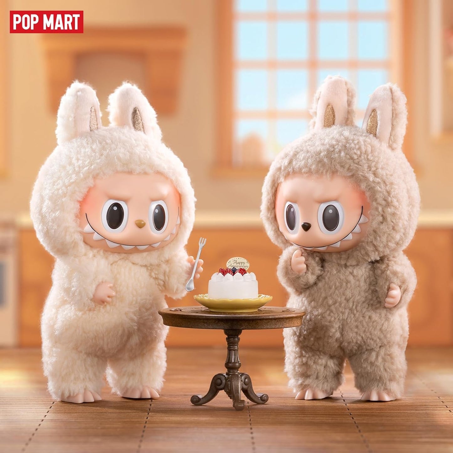 POP MART The Monsters - Tasty Macarons Vinyl Face Blind Box, 6PCs The Monsters Blind Box Figures, Random Design Action Figures Collectible Toys Home Decorations, Whole Set