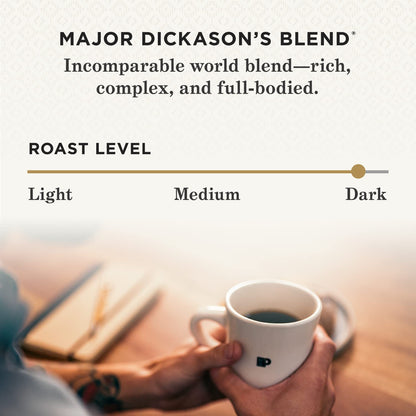 Peet's Coffee, Dark Roast Keurig K-Cup Pods - Major Dickason's Blend 75 Count (1 Box of 75 K-Cup Pods)