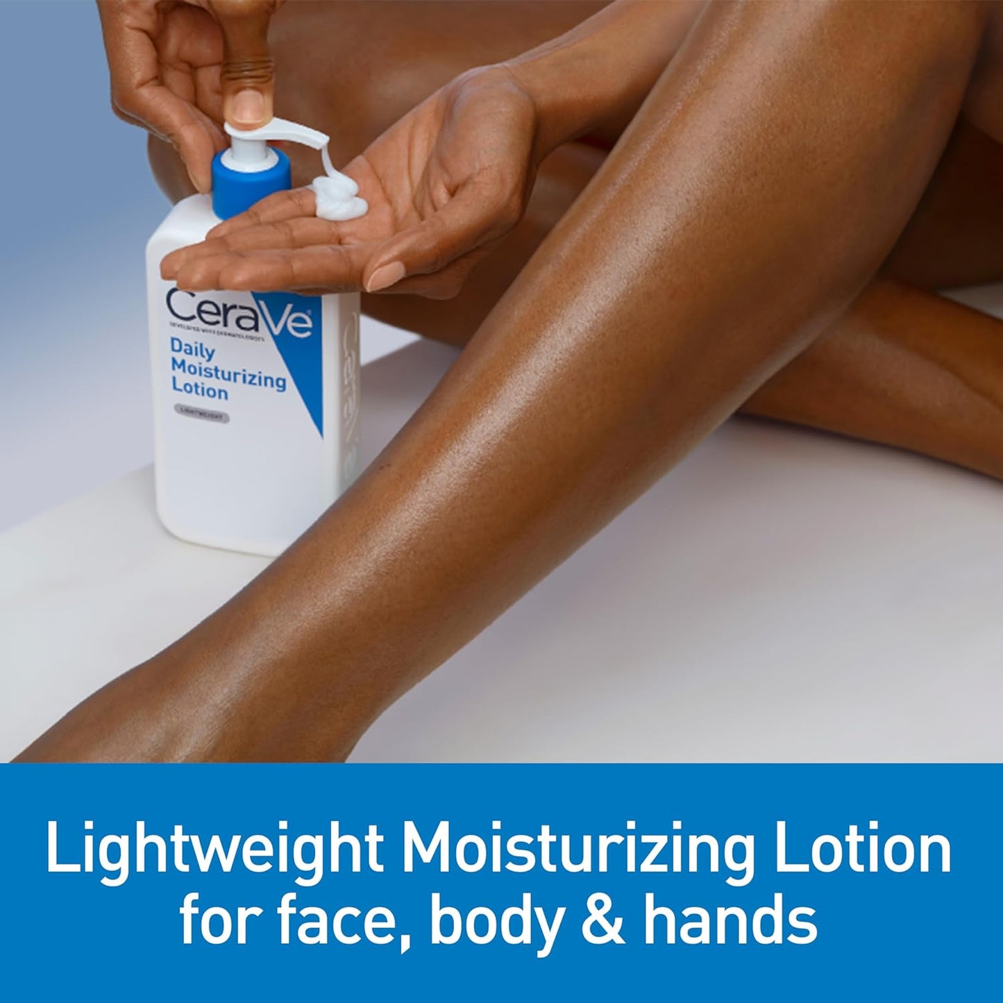 CeraVe Daily Moisturizing Lotion – Lightweight Hydration for Normal to Dry Skin, Fragrance Free, Oil-Free, 12 Ounce